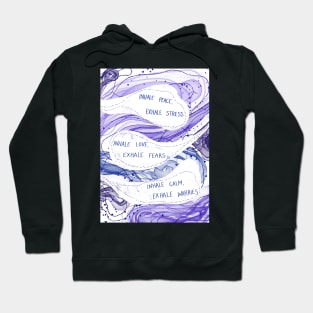 Meditation and mindfulness breathing resource Hoodie